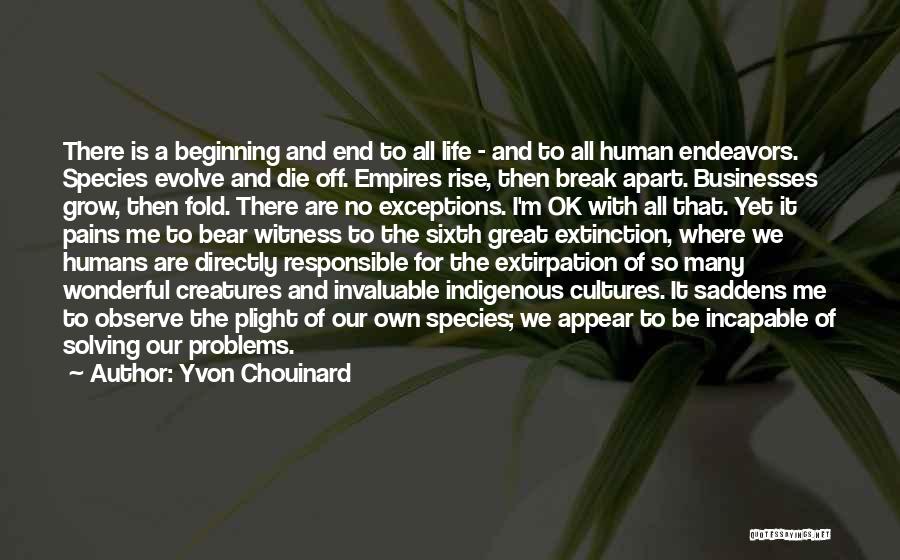 Species Extinction Quotes By Yvon Chouinard