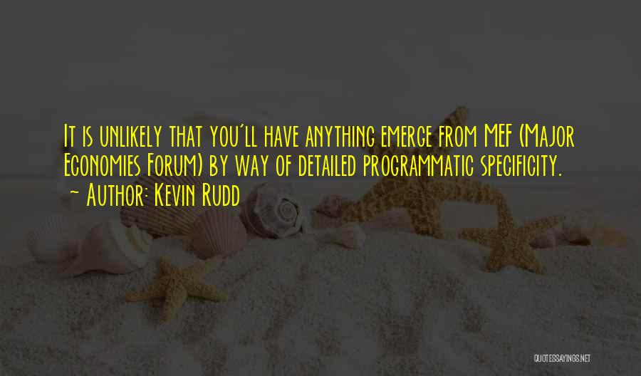 Specificity Quotes By Kevin Rudd