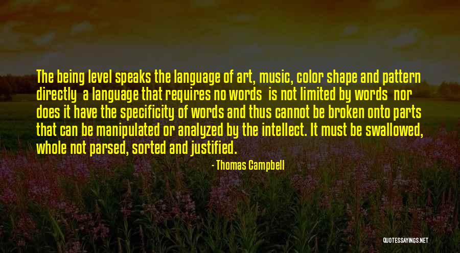 Specificity Quotes By Thomas Campbell