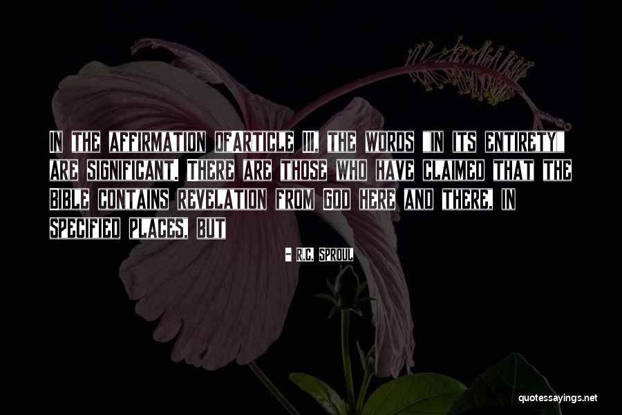 Specified Quotes By R.C. Sproul Specified Quotes By R.C. Sproul