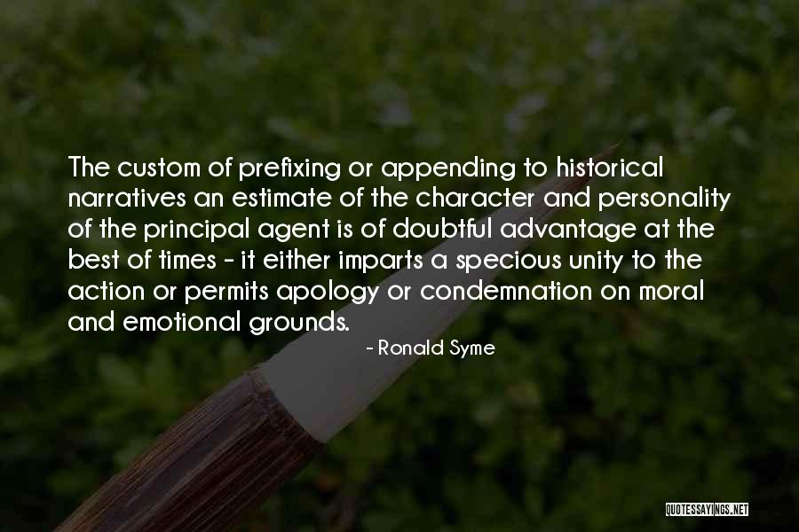 Specious Quotes By Ronald Syme Specious Quotes By Ronald Syme