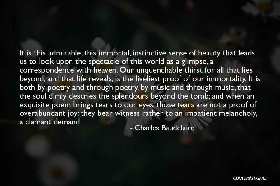 Spectacle Quotes By Charles Baudelaire