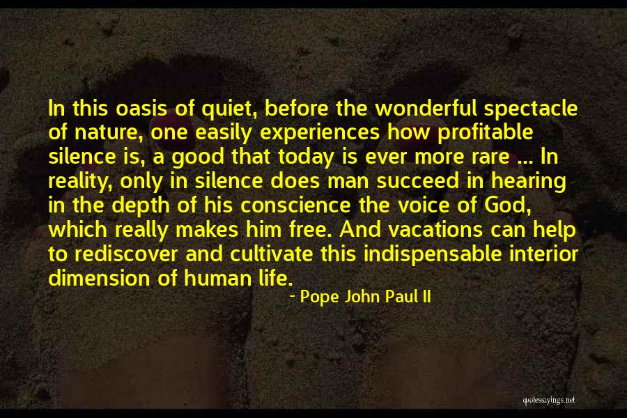 Spectacle Quotes By Pope John Paul II