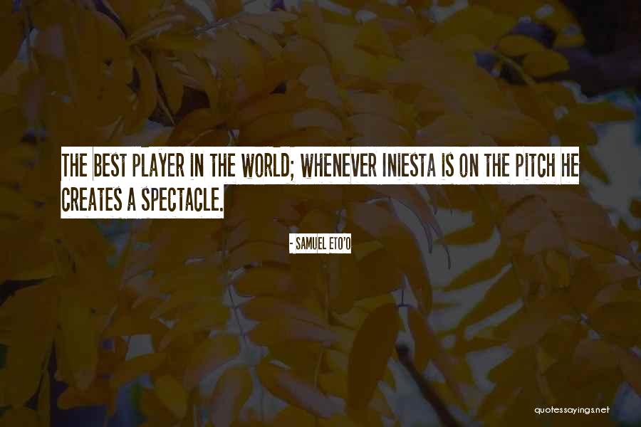 Spectacle Quotes By Samuel Eto'o