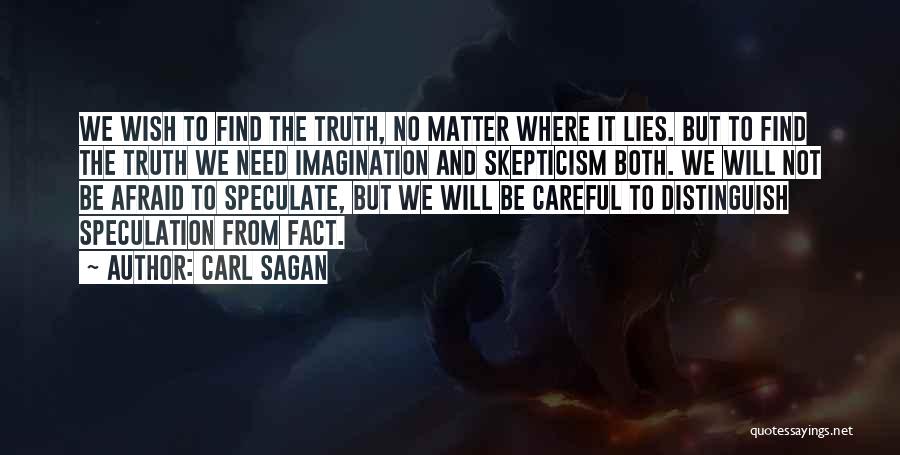 Speculate Quotes By Carl Sagan