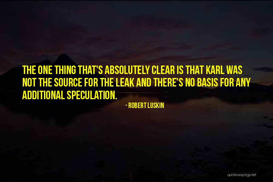 Speculation Quotes By Robert Luskin Speculation Quotes By Robert Luskin