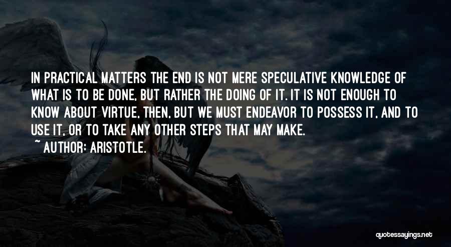 Speculative Quotes By Aristotle.
