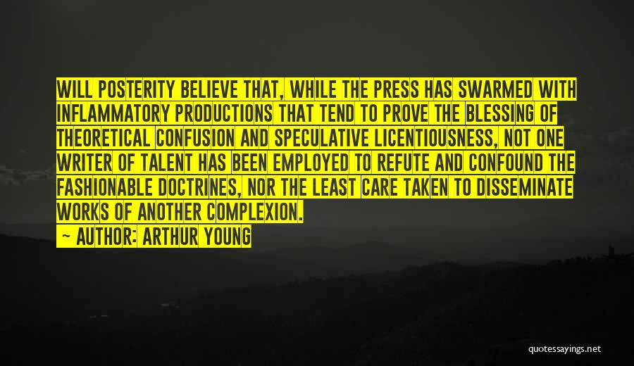 Speculative Quotes By Arthur Young