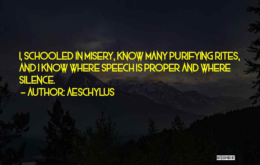 Speech And Quotes By Aeschylus