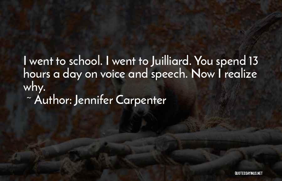 Speech And Quotes By Jennifer Carpenter