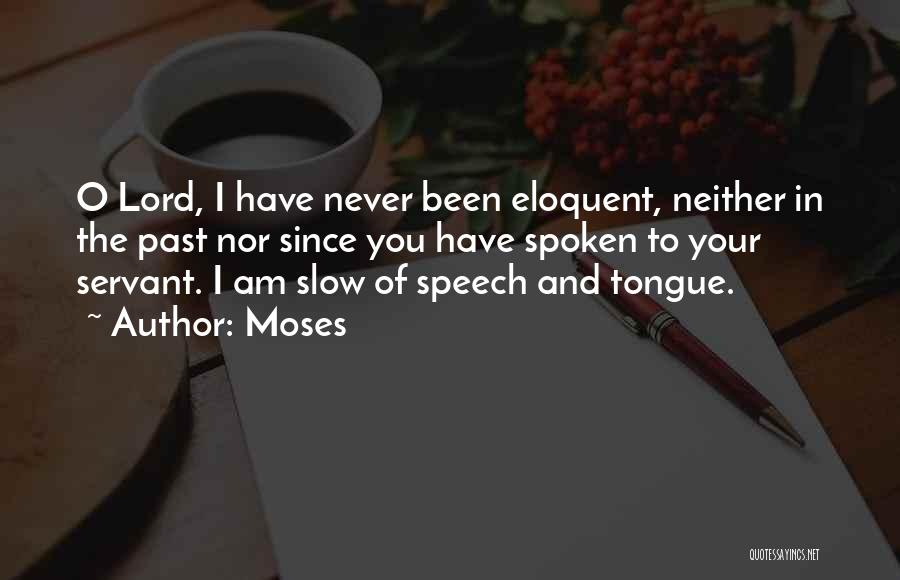 Speech And Quotes By Moses