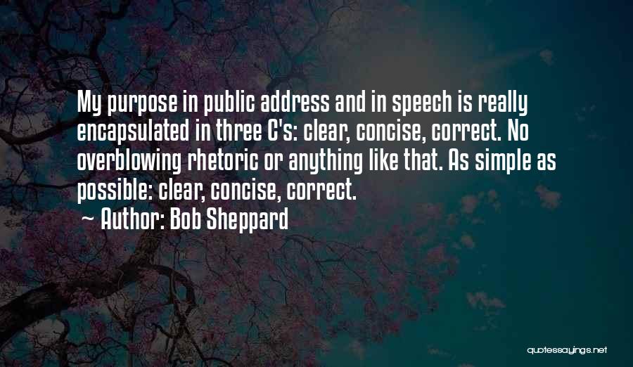 Speech In Public Quotes By Bob Sheppard