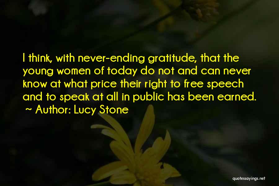 Speech In Public Quotes By Lucy Stone