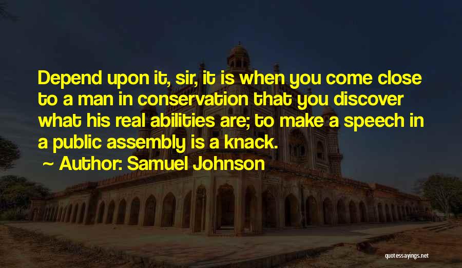 Speech In Public Quotes By Samuel Johnson