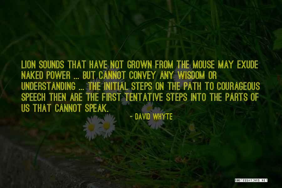 Speech Path Quotes By David Whyte Speech Path Quotes By David Whyte