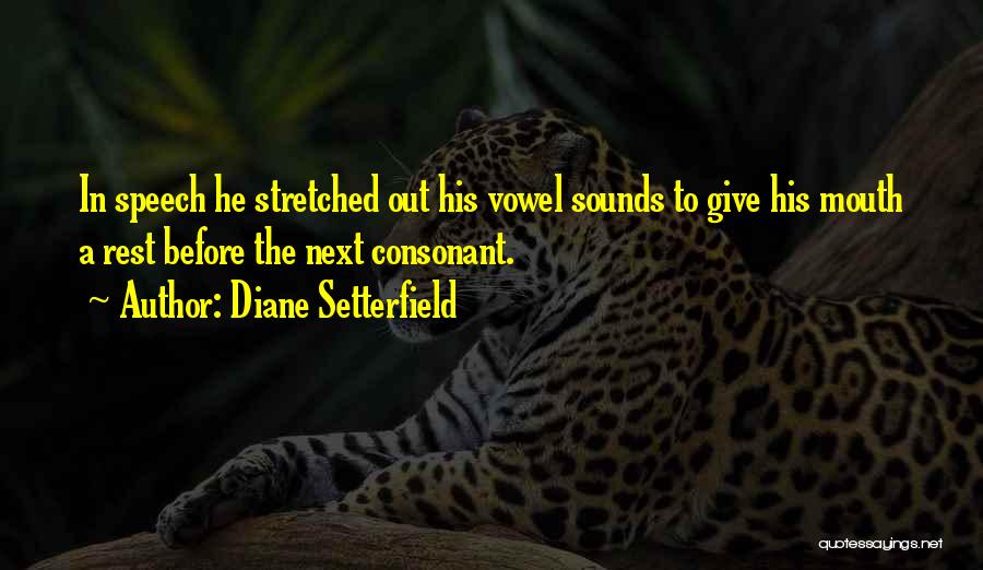 Speech Sounds Quotes By Diane Setterfield