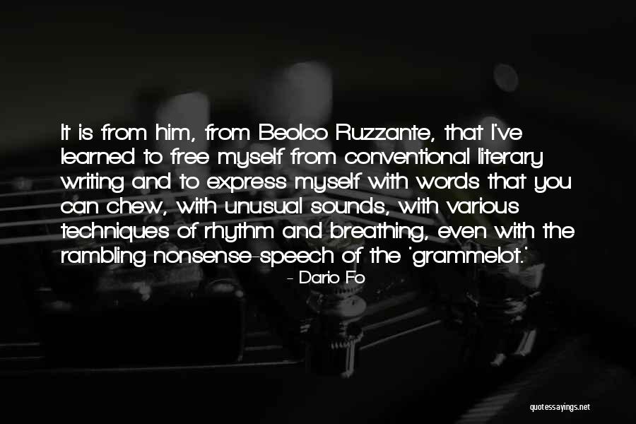 Speech Writing Quotes By Dario Fo Speech Writing Quotes By Dario Fo