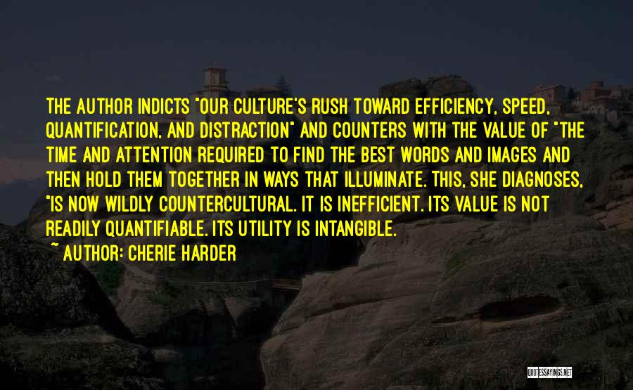 Speed And Efficiency Quotes By Cherie Harder