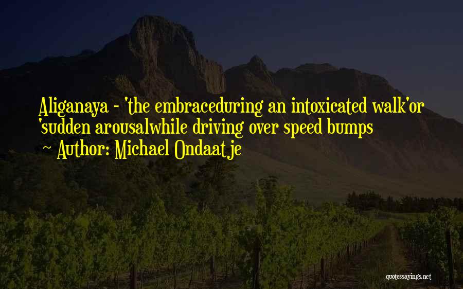 Speed Driving Quotes By Michael Ondaatje