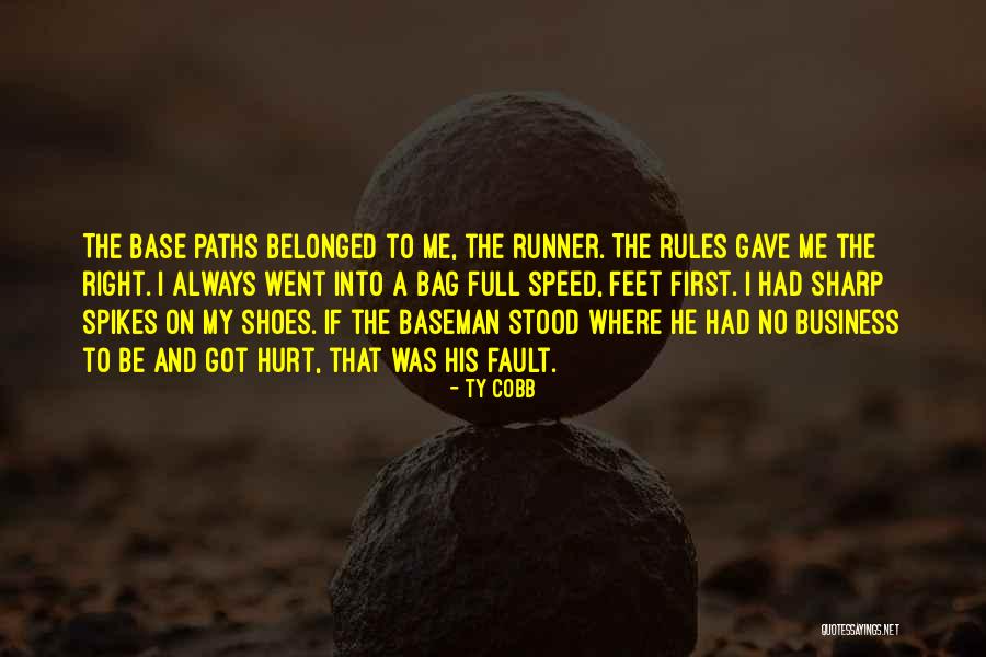 Speed In Business Quotes By Ty Cobb Speed In Business Quotes By Ty Cobb