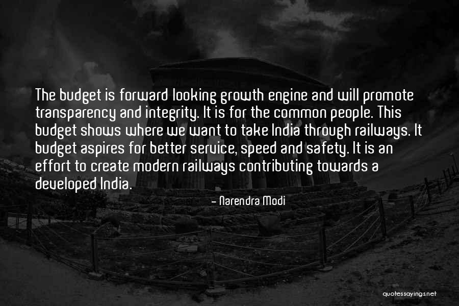 Speed Of Service Quotes By Narendra Modi