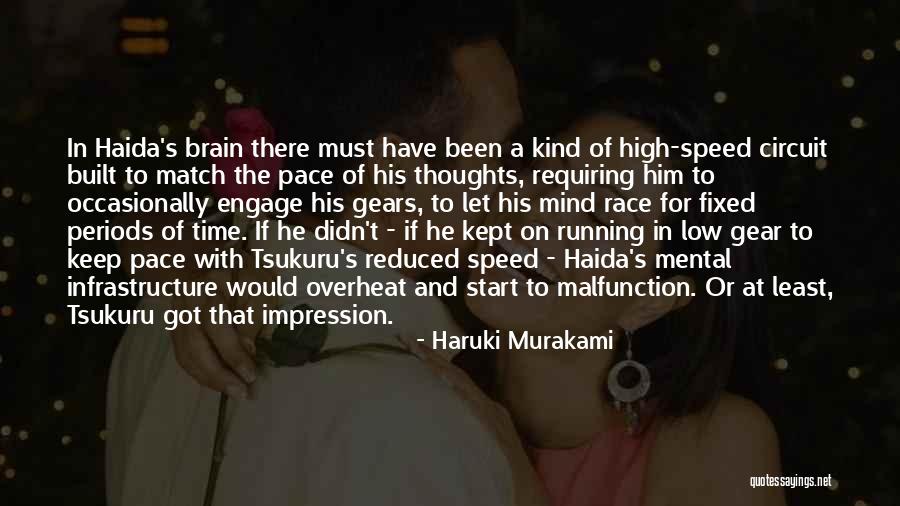 Speed Running Quotes By Haruki Murakami