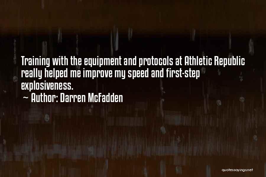 Speed Training Quotes By Darren McFadden