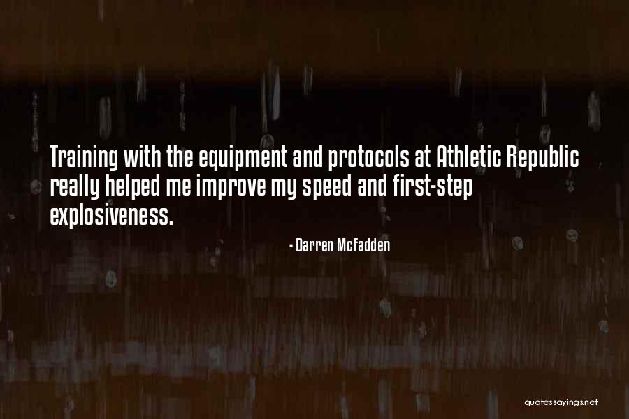 Speed Training Quotes By Darren McFadden