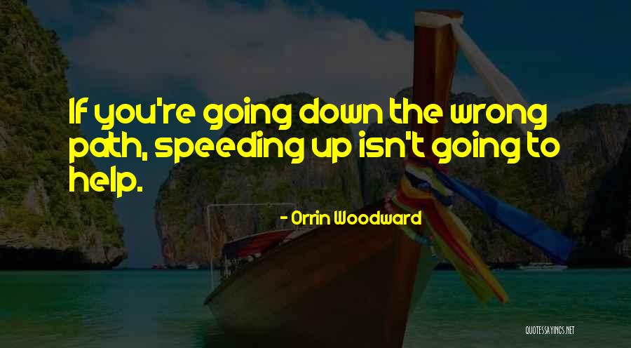 Speeding Up Quotes By Orrin Woodward