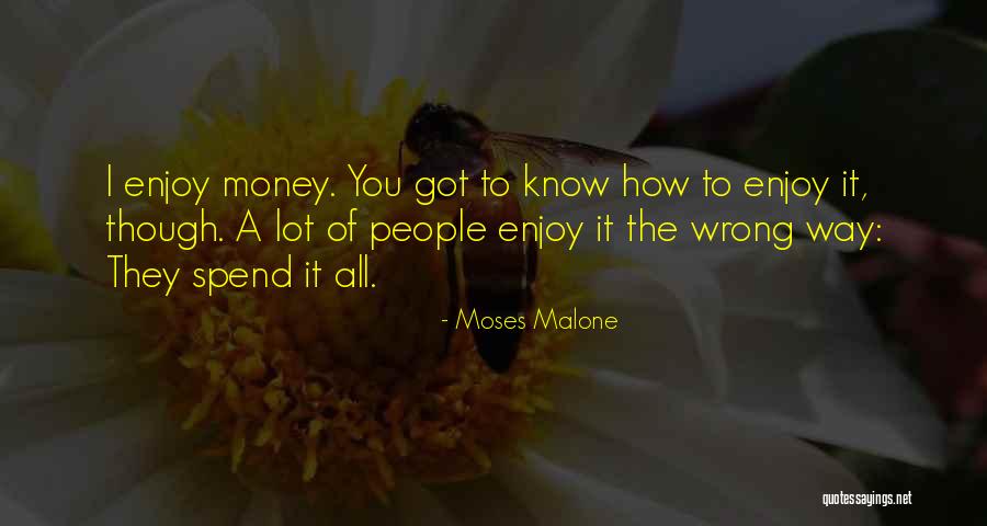 Spend The Money Quotes By Moses Malone