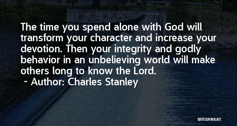 Spend Time Alone Quotes By Charles Stanley
