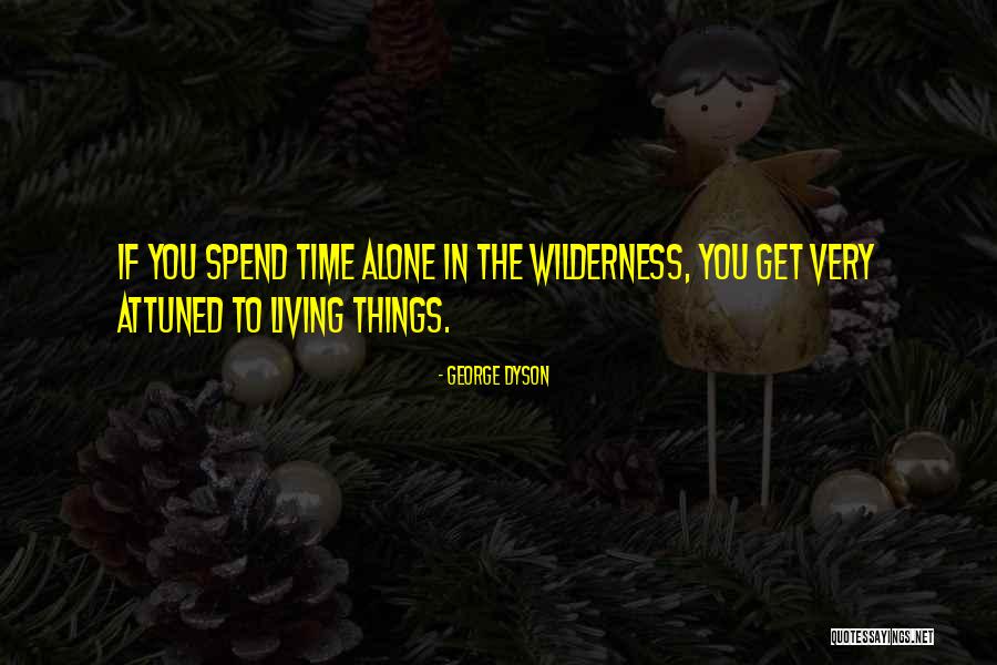 Spend Time Alone Quotes By George Dyson