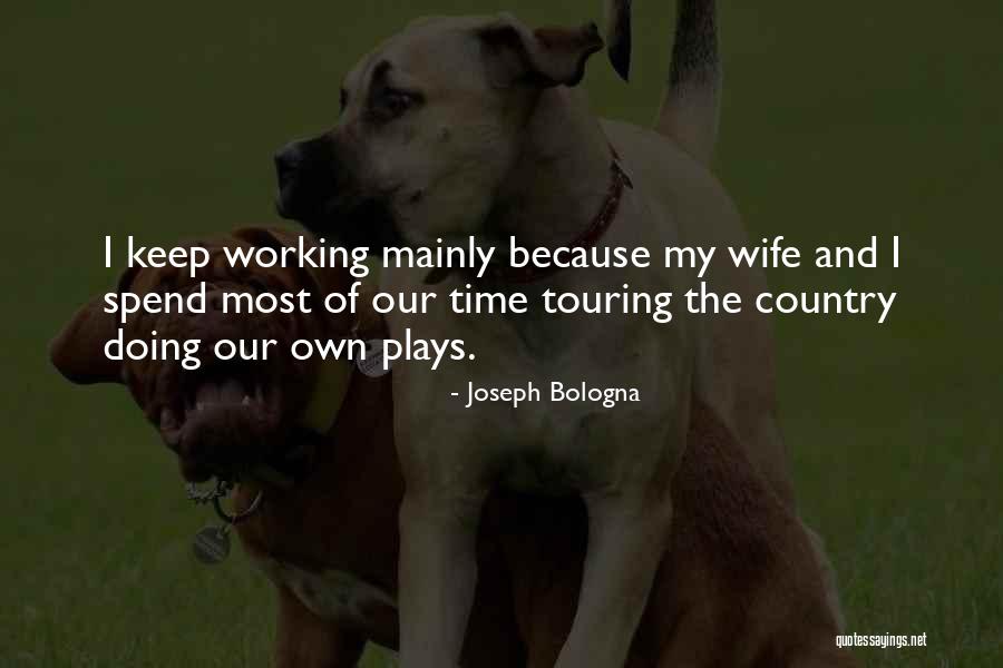 Spend Time With Your Wife Quotes By Joseph Bologna