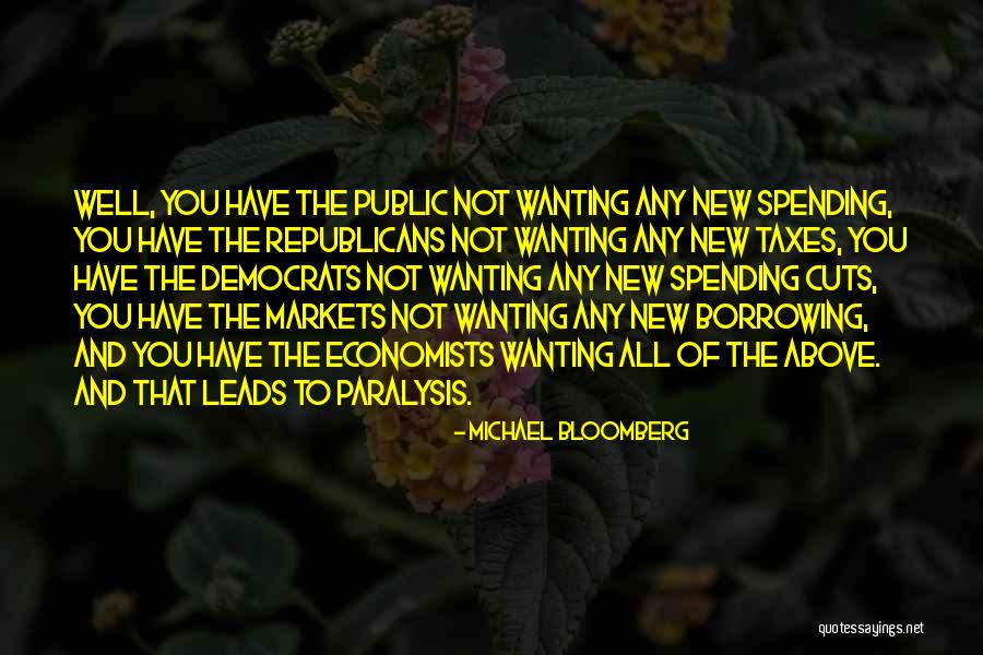 Spending Cuts Quotes By Michael Bloomberg