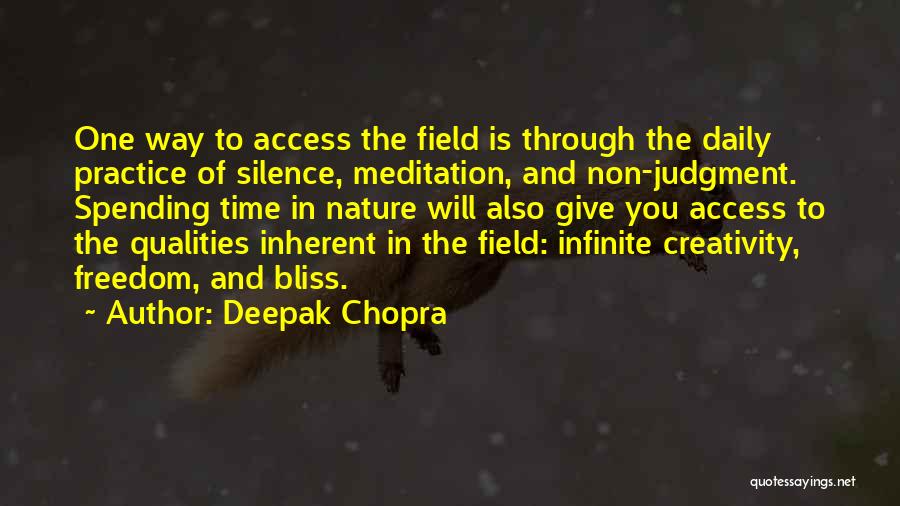 Spending Time In Nature Quotes By Deepak Chopra