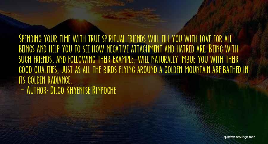 Spending Time With Friends Quotes By Dilgo Khyentse Rinpoche