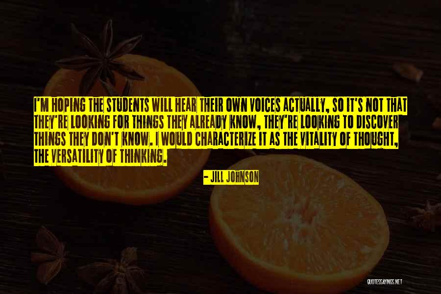 Sperante Desarte Quotes By Jill Johnson Sperante Desarte Quotes By Jill Johnson