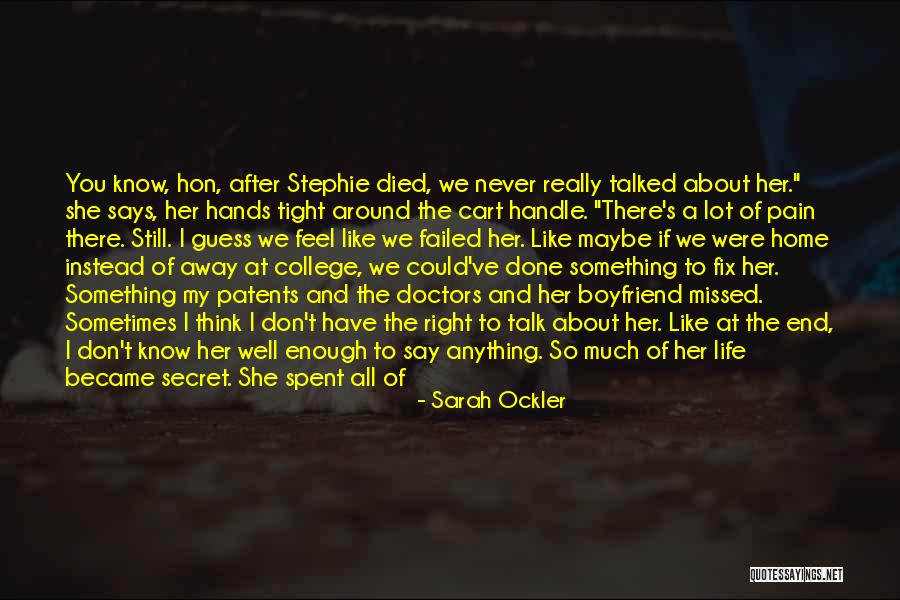 Spettatori Al Quotes By Sarah Ockler Spettatori Al Quotes By Sarah Ockler