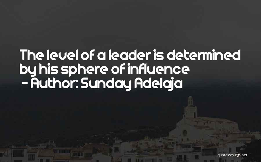 Sphere Of Influence Quotes By Sunday Adelaja