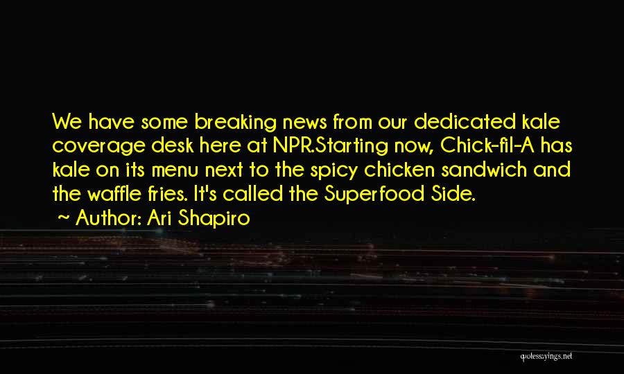Spicy Quotes By Ari Shapiro