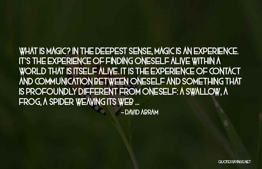 Spider Sense Quotes By David Abram Spider Sense Quotes By David Abram