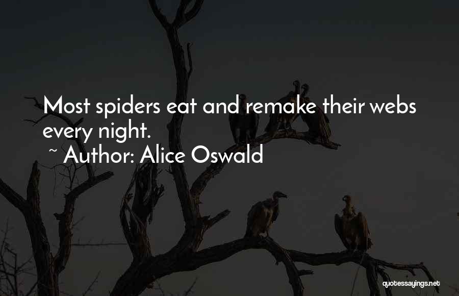 Spiders Quotes By Alice Oswald