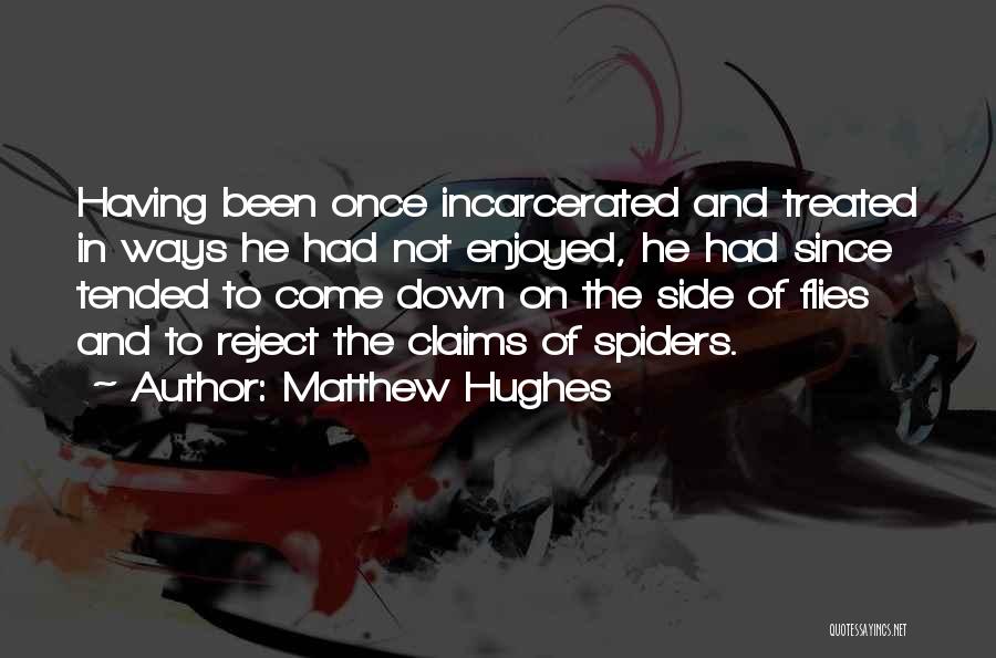 Spiders Quotes By Matthew Hughes