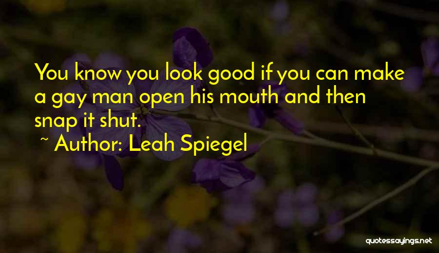 Spiegel Quotes By Leah Spiegel