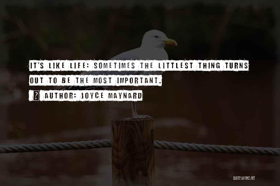 Spiked Lug Quotes By Joyce Maynard