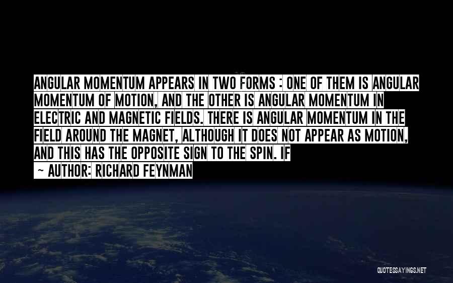 Spin Around Quotes By Richard Feynman