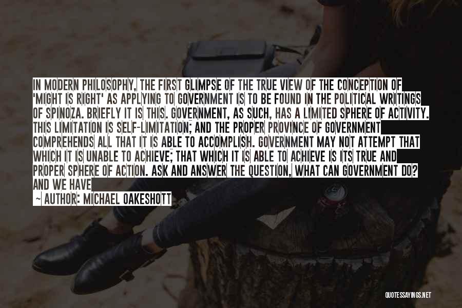 Spinoza Quotes By Michael Oakeshott