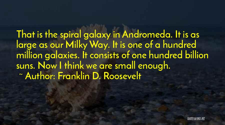 Spiral Galaxy Quotes By Franklin D. Roosevelt