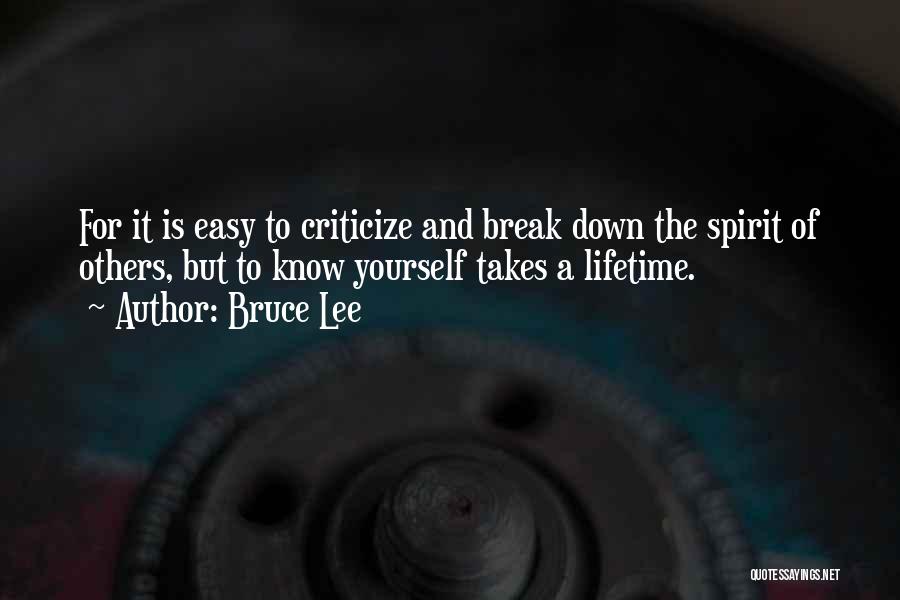 Spirit Break Out Quotes By Bruce Lee