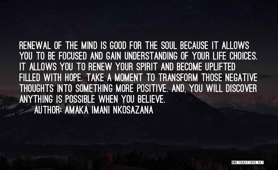 Spirit Filled Life Quotes By Amaka Imani Nkosazana